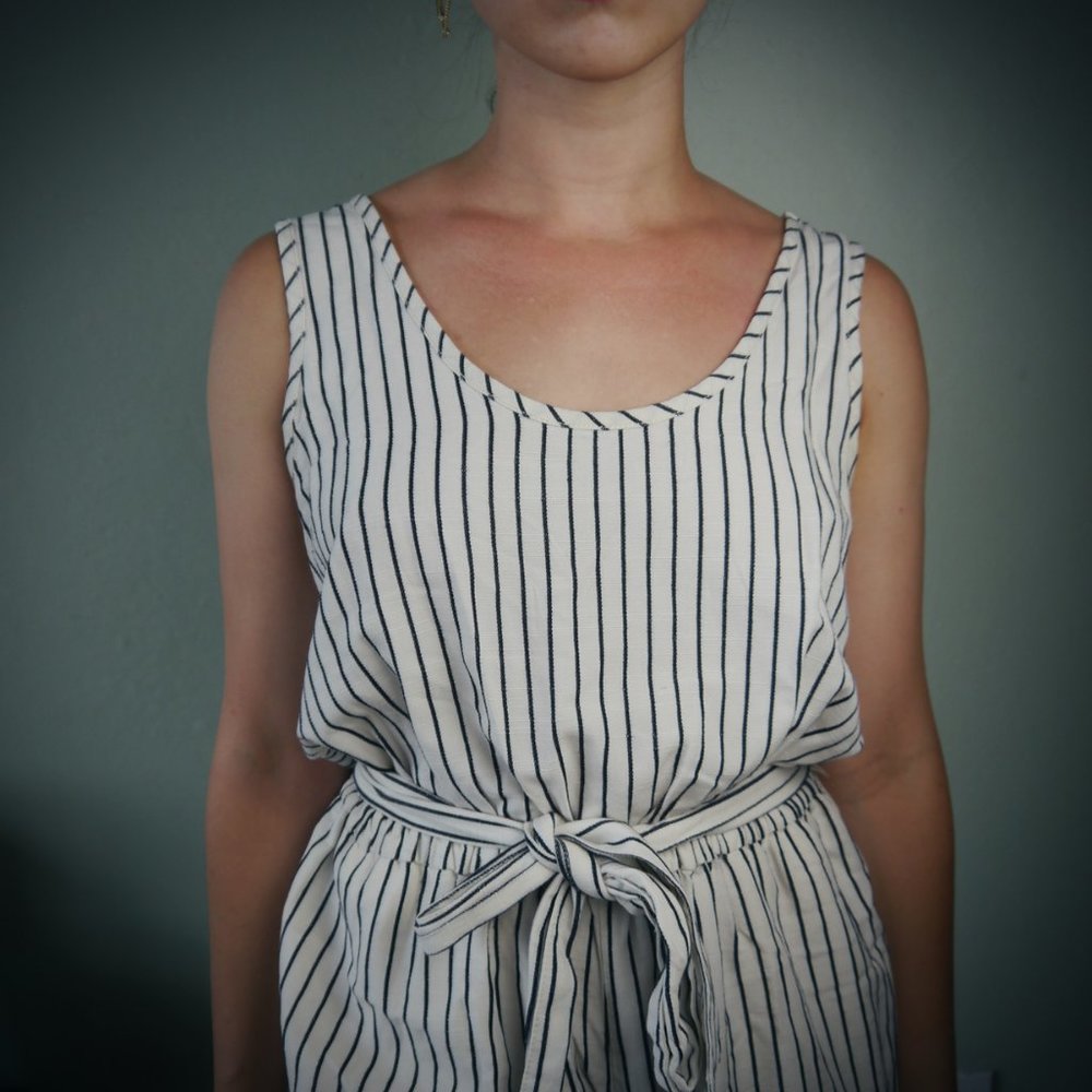 GAP Black and Cream Striped Jumper | Size S - Picture 2 of 7